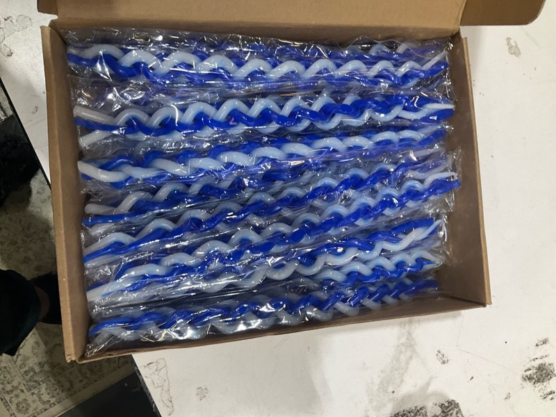 Condition photo showing Good Condition for conelist 24 pack havdalah candle, braided blue and white, 11 inch handcrafted flat havdallah candles