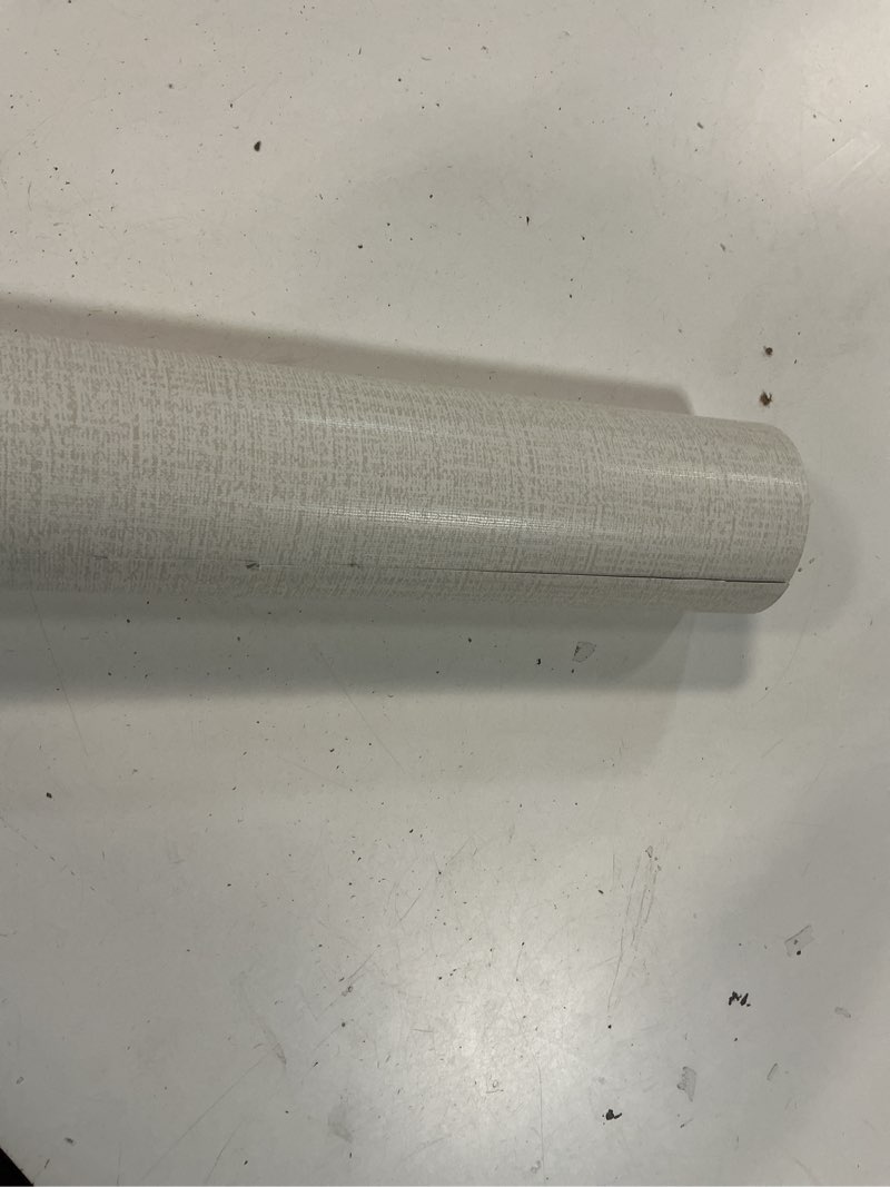 Condition photo showing Good Condition for TANONE Contact Paper Peel and Stick 23.6" W X394 L, Grasscloth Wallpaper Self Adhesive Removable Wallpaper, Fabric Linen Thickened Wall Paper Decorative for Wall Cabinets Drawers Kitchen Cream 23.6" x 394"
