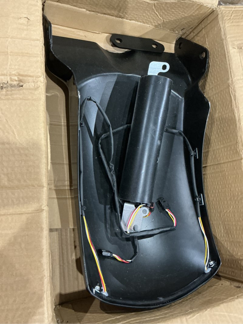 Condition photo showing As Is for rear fender led light kit for harley softail 2018-2025 | rear fender with red run/brake lights and amber turn signals; bolt-on style; fits softail 18-25, except breakout/fat boy/fxdr