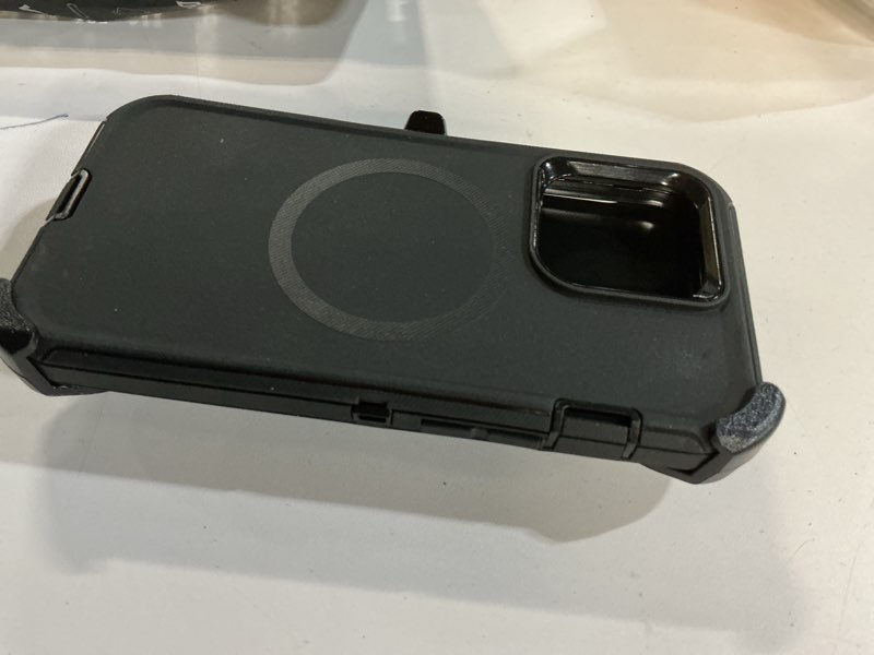 Condition photo showing Good Condition for for iPhone 13 Pro & 14 Pro Case with Belt Clip Holster, Anti-Shock, Anti-Slip, Compatible with MagSafe, 3-Layer Drop Protection, Heavy Duty Magnetic Phone Case Cover 14 Pro, 6.1", Black iPhone 13 Pro & 14 Pro 6.1" Black with Clip