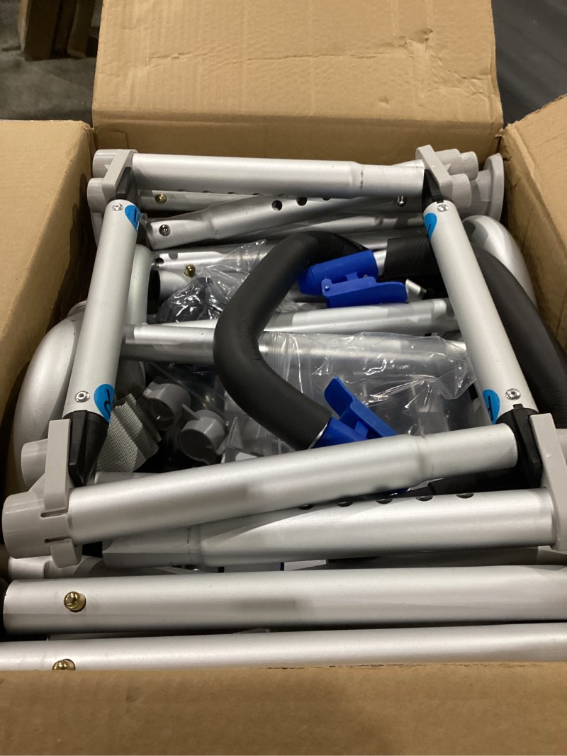 Condition photo showing As Is for Sliding Shower Chair with Arms and Back, 500lbs Tub Transfer Benches with Non Slip Aluminum Body and Suction Cups Adjustable Height Bath Seats for Seniros Elderly Disabled or Bariatric Adults XY5-G302-TL Largest Sliding Shower Chair Bench