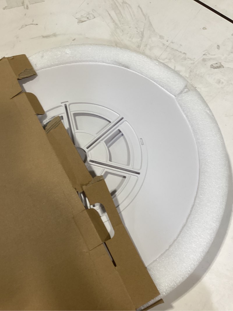 Condition photo showing New/Like New for 20 inch large led flush mount ceiling light with remote, 40w,4350lm, 3000k-6000k selectable, white round flat panel low profile ceiling light fitures for hallway, kitchen, bedroom, laundry room white remote-20inch-1pk