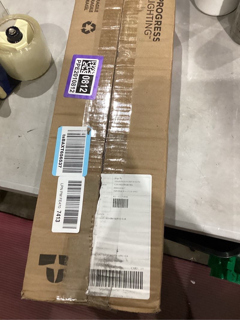 Condition photo showing New/Like New for Progress Lighting 3-Light Traditional Bath Vanity Light, Broadway Collection, Indoor, P3333-15, Polished Chrome