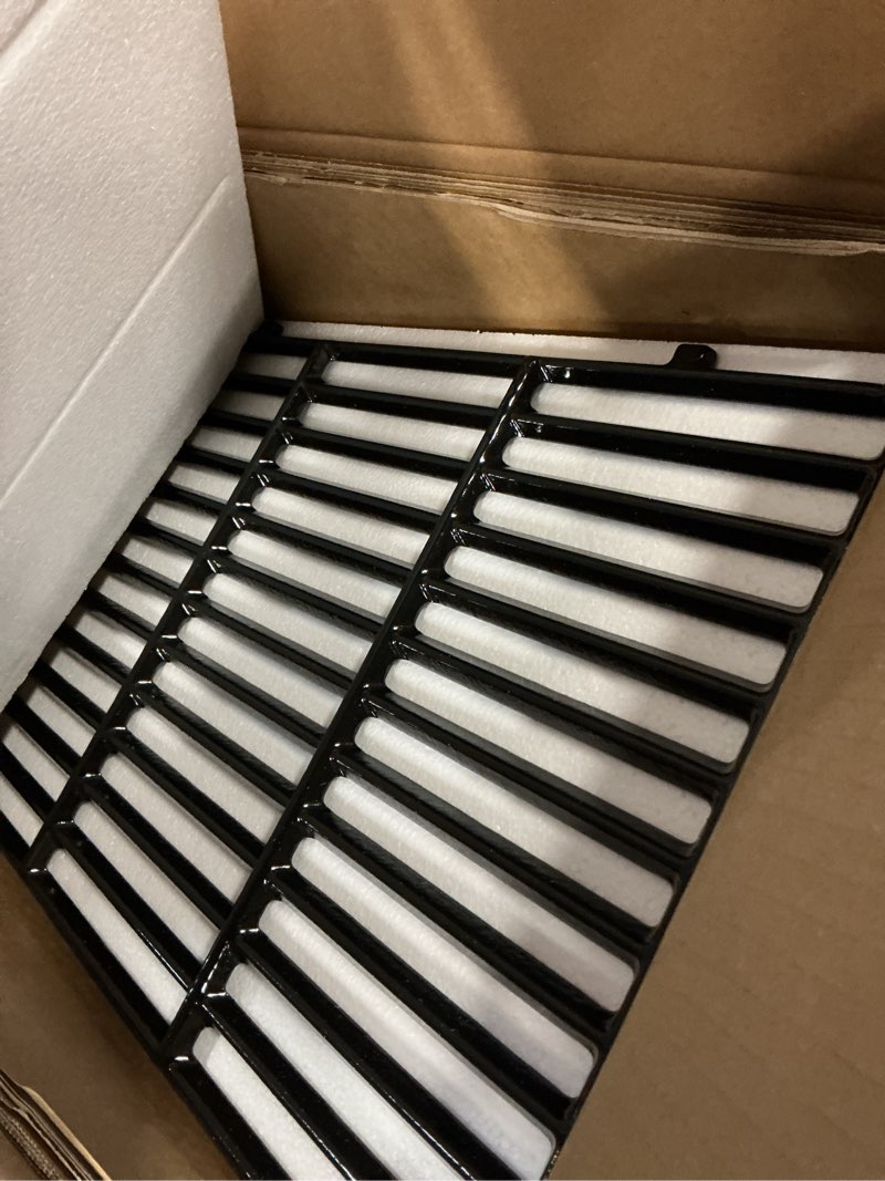 Condition photo showing Good Condition for 17.5" grill grates for weber spirit 300, grill parts for weber spirit e310 & gs4 spirit ii 300 series, spirit ii e310, spirit 2 e310, genesis silver/gold b & c,porcelain enameled cast iron grate 7638 17.5" porcelain cast iron