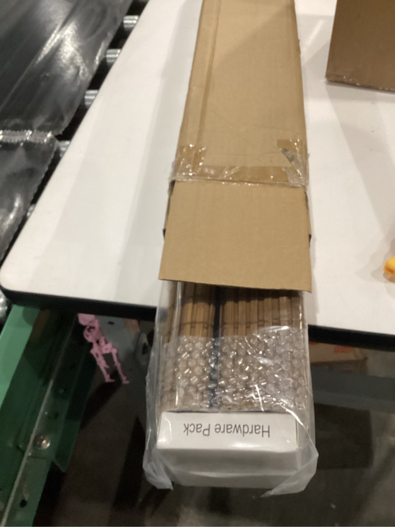 Condition photo showing New/Like New for Cordless Bamboo Roman Shades for Windows, Blinds Size (27 1/2" W × 64" H) Colour (Highfield Teak) Fits Windows (27 3/4" W × 64" H) Highfield Teak 27 3/4" W × 64" H