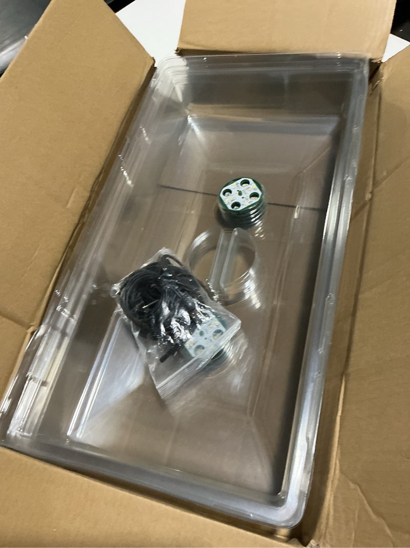 Condition photo showing Good Condition for 5 pack humidity dome for 1020 tray with grow light, 21.25"×11.02" propagation seed cloning lid adjustable vented for 10 x 20 inch plant seed starter pots
