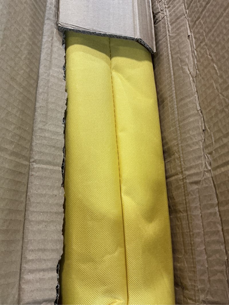 Condition photo showing Good Condition for kigley 6 seats folding soccer bench chair portable team sports sideline bench for football camp travel events outdoor seating with storage bag(classic, yellow) classic yellow 6 seats