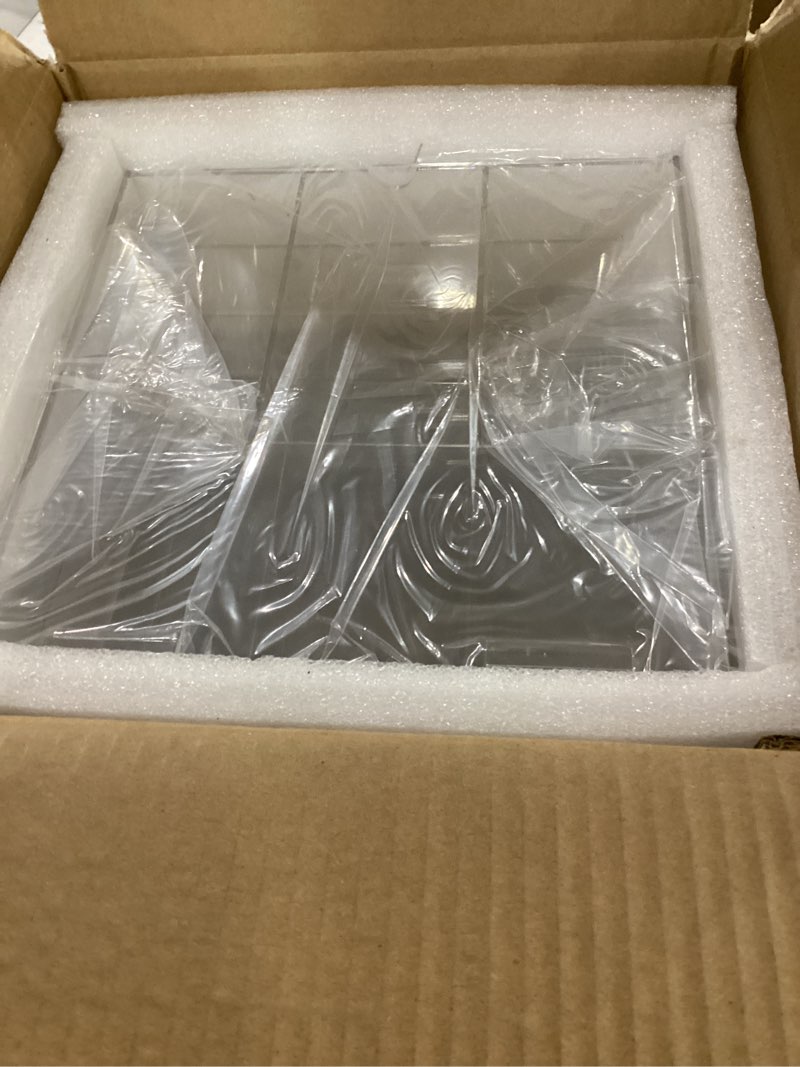 Condition photo showing New/Like New for cq acrylic large beauty cube 5 tier drawers acrylic cosmetic organizer handmade multi function makeup organizer storage,10"x10"x11",pack of 1