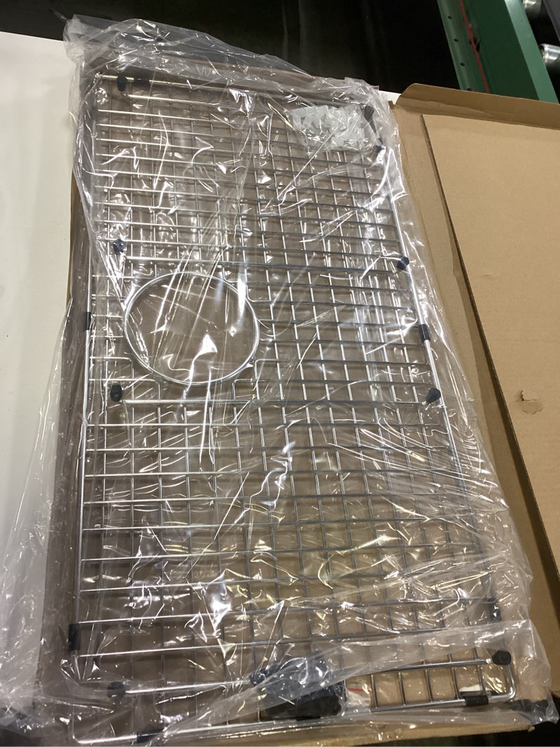 Condition photo showing Good Condition for Serene Valley Sink Bottom Grid 28-3/8" x 14-3/16", Rear Drain with Corner Radius 3/8", Sink Protector NDG2915R