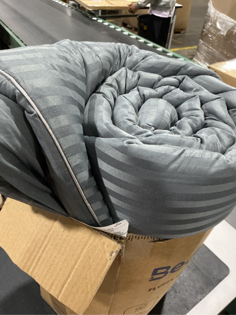 Condition photo showing Good Condition for BEDLORE King Mattress Topper, Thick Pillow Top Pad for Back Pain Relief, Cooling Soft Mattress Cover with Deep Pockets 6-18 inch Gray King