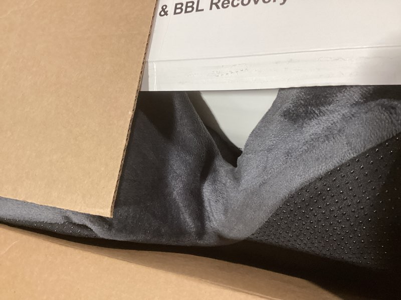 Condition photo showing New/Like New for Zomaple Face Down Chair After Eye Surgery – Memory Foam, Washable Cover, & Ventilated Design – Facedown Pillow for Sleeping, BBL Equipment, Retinal & Vitrectomy Recovery Velvet w/ Gel Packs Grey