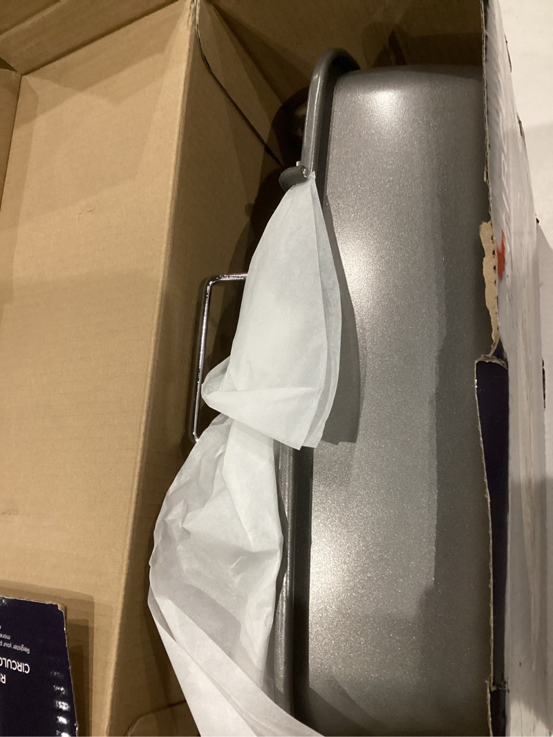 Condition photo showing As Is for Circulon Nonstick Roasting Pan / Roaster with Rack - 17 Inch x 13 Inch, Gray 17 Inch x 13 Inch With U-Rack