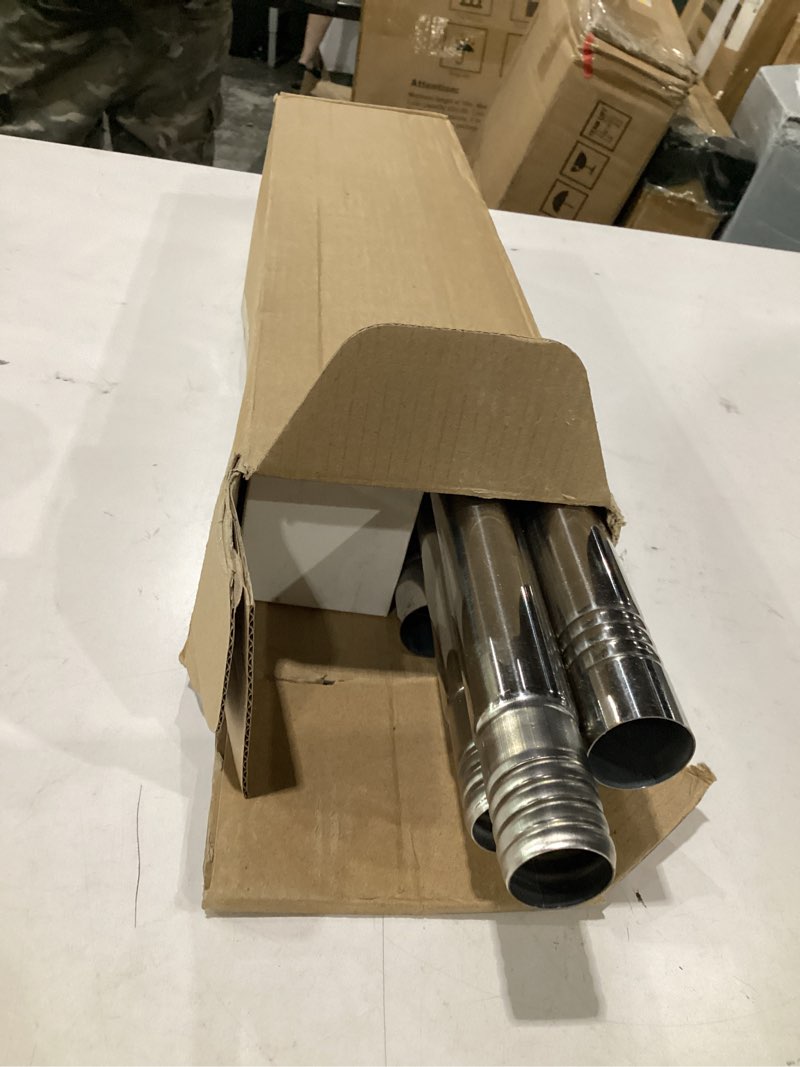 Condition photo showing Good Condition for anovo flag pole kit- upgraded holder, stainless steel 7 ft flag poles with1 inch metal 360° rotating flag pole rings two-position flag pole bracket mounting for outside house porch(7 ft - sliver)
