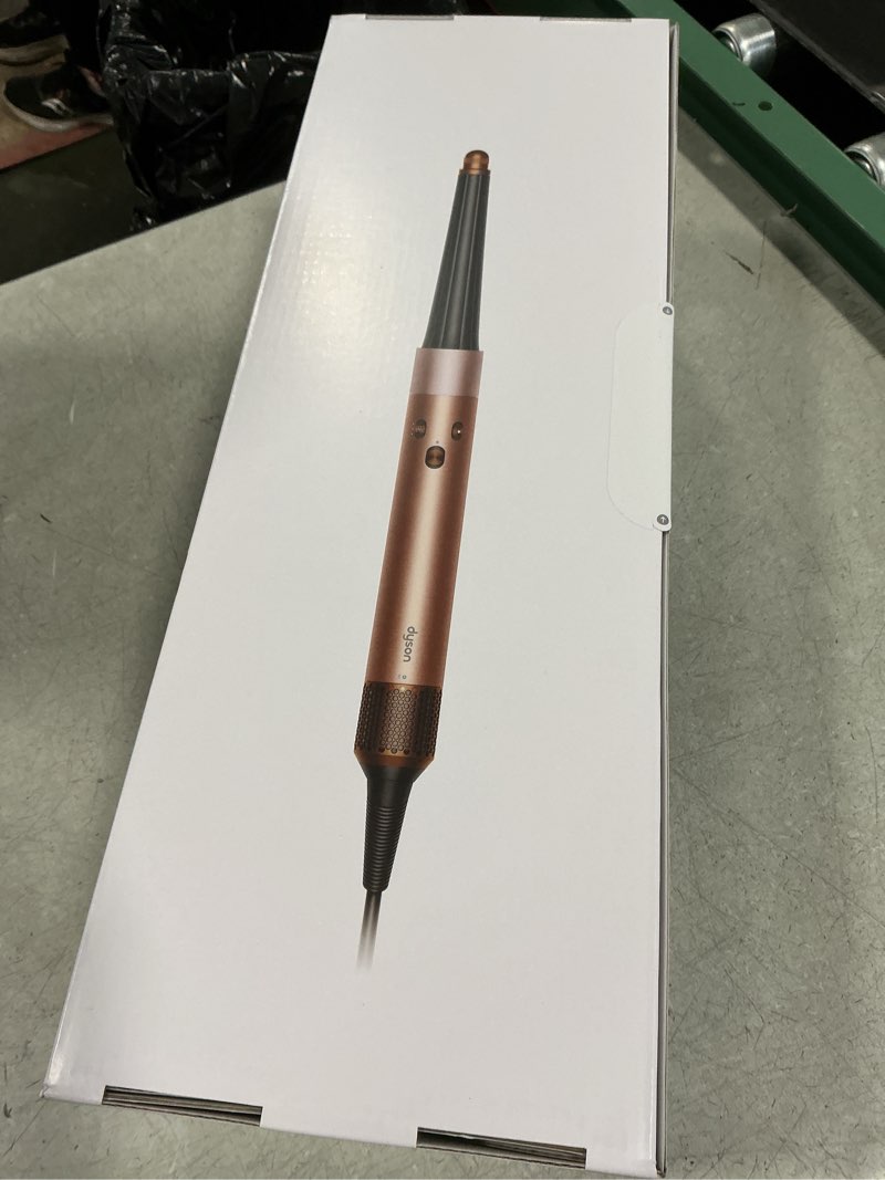 Condition photo showing New/Like New for Dyson Airwrap i.d.™ Multi-Styler, Allure Winner, Bluetooth Connected, No Heat Damage, 6-in-1 Versatility, Intelligent Hair Styler Complete Diffuse for Curly to Coily Hair - Amber Silk