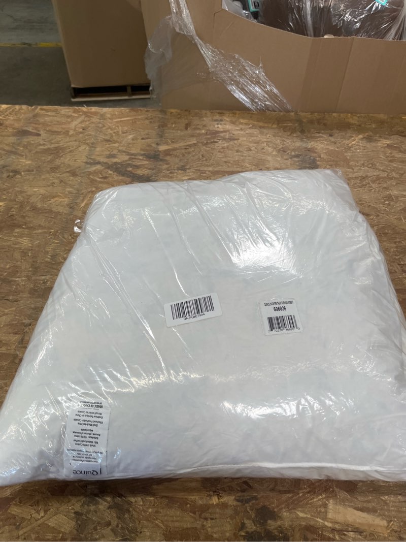 Condition photo showing Good Condition for premium feather pillow insert, 26x26, no color