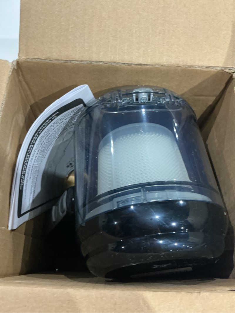Condition photo showing As Is for black+decker dust buster pivot vac handheld vacuum cordless, car vacuum portable rechargeable, extendible crevice tool and 200 degree pivoting nozzle, strong suction, lightweight (bdh2000pl)