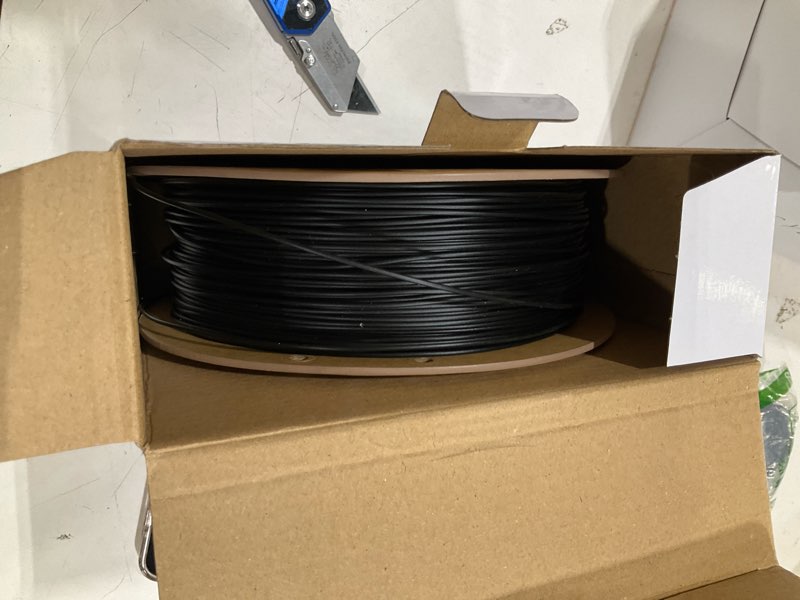 Condition photo showing Good Condition for esun black pla filament, 3d printing filament 1.75mm dimensional accuracy +/- 0.03mm, 1kg carboard spool (2.2lbs) 3d printer filament 1.pla-black