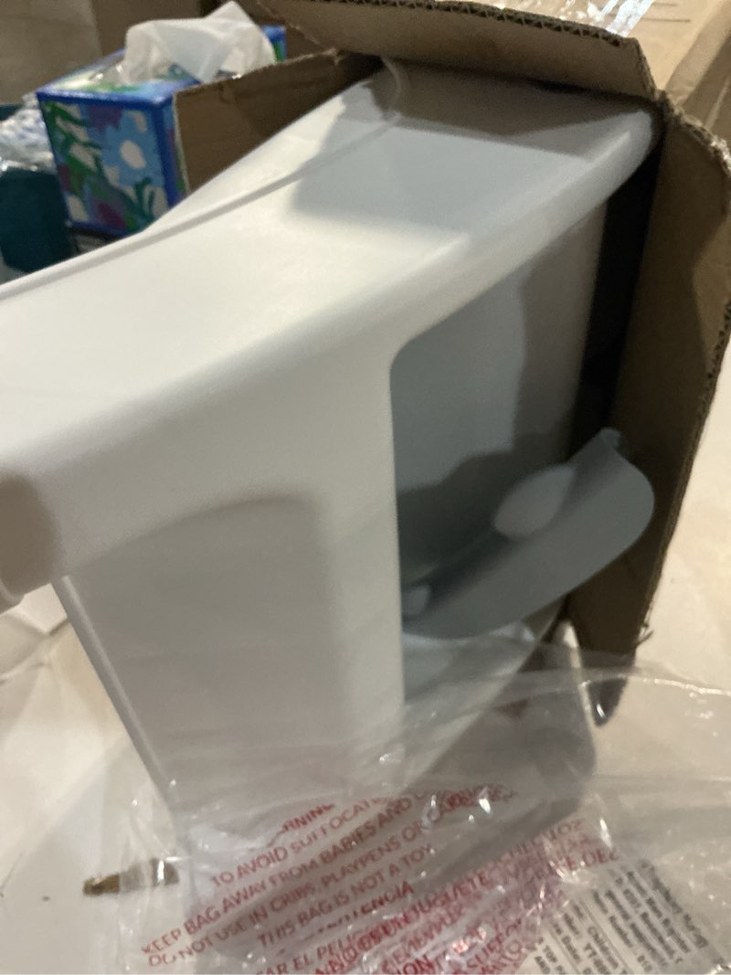 Condition photo showing New/Like New for tpn toddler step stool for bathroom sink and potty training durable anti-slip,anti-tip a-frame,10-second assembly, 2-step potty stool with wide steps (gray)