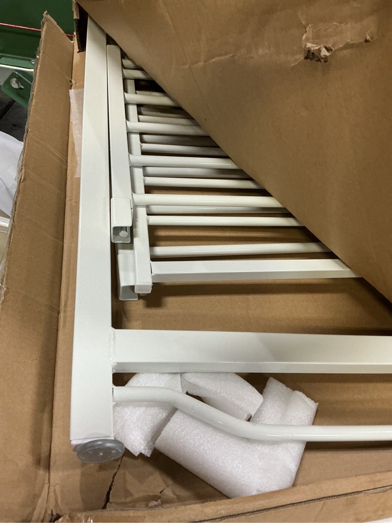 Condition photo showing Good Condition for Extra Wide Baby Gate 57.5-62.2 Pressure Mounted,Child Dog Pet Safety Gates with Walk Through Door for Doorways Stairs No Drilling in Door,White 57.5-62.2inch