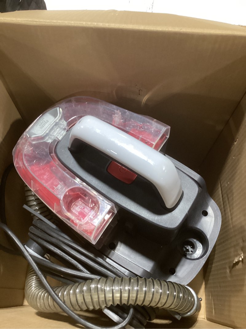 Condition photo showing Good Condition for Hoover CleanSlate Plus Portable Carpet + Upholstery Spot Cleaner Machine, Powerful Suction with Versatile Tools, Pet Stain Remover, Car and Auto Detailer, Pair with Hoover Carpet Cleaner Solution