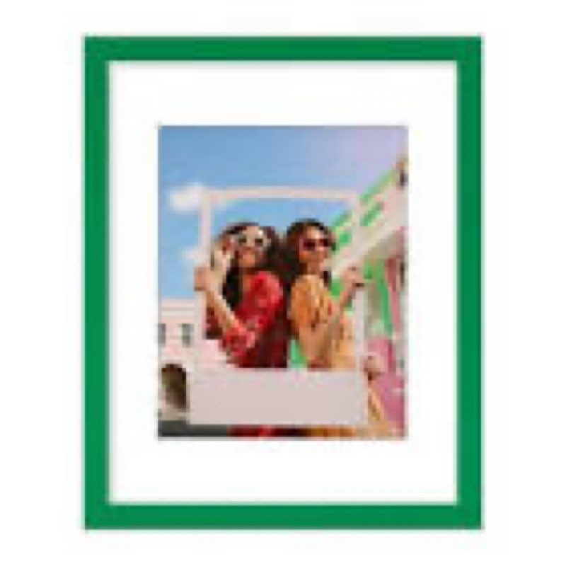 decoruhome 16x20 picture frame, display pictures 11x14 with mat or 16x20 without mat, wall hanging poster frame, green, 1 pack green 16x20