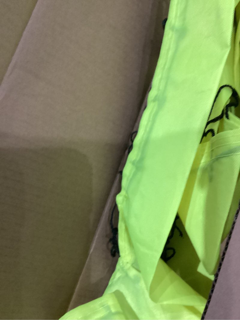 Condition photo showing As Is for Franklin Sports Blackhawk Backyard Soccer Goal - Portable Pop Up Soccer Nets - Youth + Adult Folding Indoor + Outdoor Goals - Multiple Sizes + Colors 4' x 3' Optic Yellow