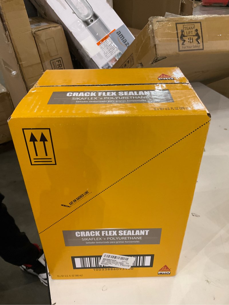 Condition photo showing New/Like New for Sika Sikaflex - Crack Flex sealant - Gray - High-Performance, Textured, self-Leveling, Polyurethane sealant - for Sealing Horizontal Cracks - 10.1 fl. Oz (Pack of 12)