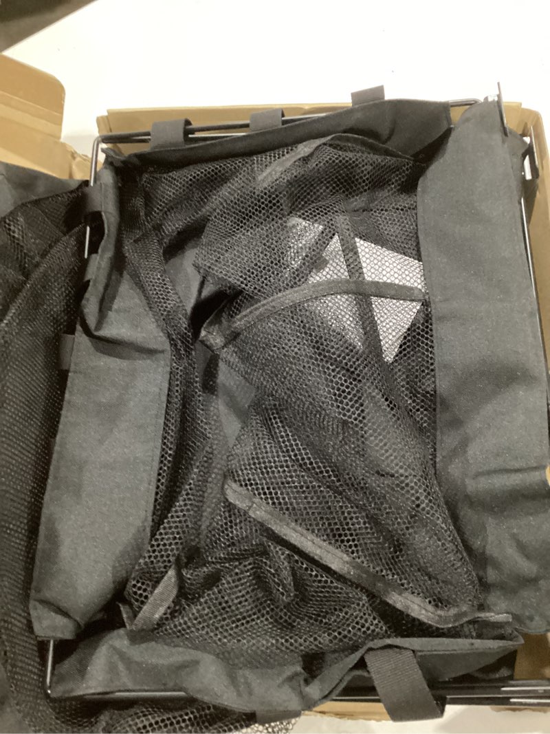 2 Packs Large Mesh Slatwall Baskets, 16x16x12 Inch Slat Wall Mesh Baskets with 4 Hooks, 13.3 Gallon 