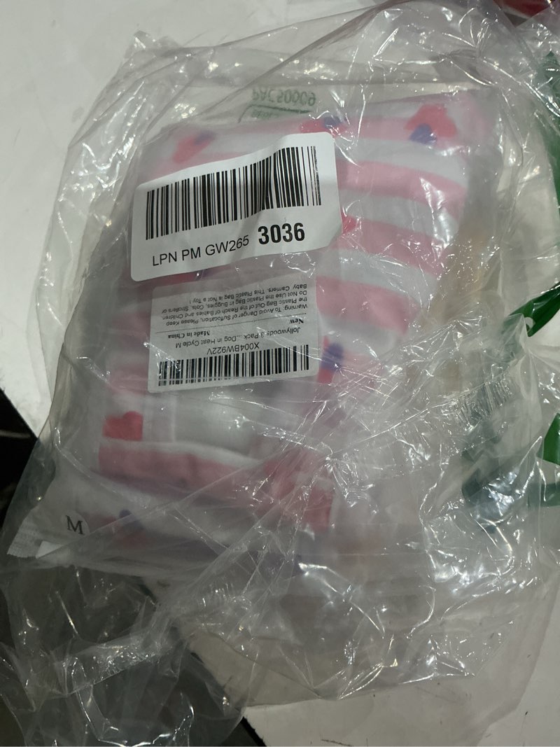 Condition photo showing Good Condition for jollywoods 3 pack washable female dog diaper onesie sanitary pantie with adjustable suspender, reusable fixed doggie diapers, super absorbent leakproof for small medium large dog in heat cycle m striped medium(10"-16" waist)