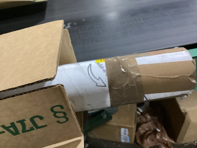 Condition photo showing As Is for LovePads 1.5mm Thick 30 x 60 Inch Clear Table Cover Protector, Clear Table Protector, Plastic Table Cover, Clear Plastic Tablecloth Protector, PVC Table Pads for Dining Room Table, Writing Desk 30" x 60" (Rectangular) Clear 1.5mm