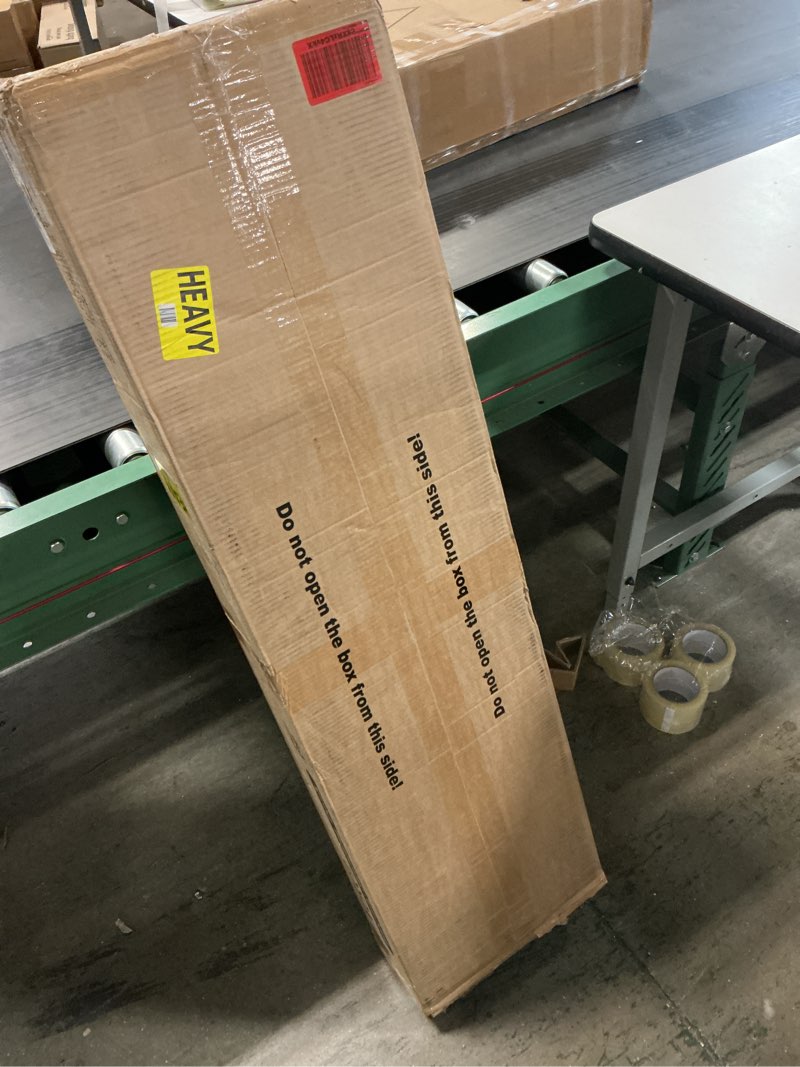 Condition photo showing New/Like New for Veken 47.2" Standing Desk, Adjustable Height Office Desk with Wood Desktop, Computer Table for Home Work, Study and Gaming, Small Spaces, Modern Furniture?Brown 47.2 Inch Classical Brown