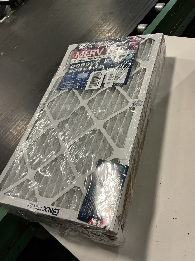 Condition photo showing Good Condition for bnx trufilter 10x10x1 air filter merv 13 (6-pack) - made in usa - electrostatic pleated air conditioner hvac ac furnace filters for allergies, pollen, mold, bacteria, smoke, allergen, mpr 1900 fpr 10 10x10x1 6-pack