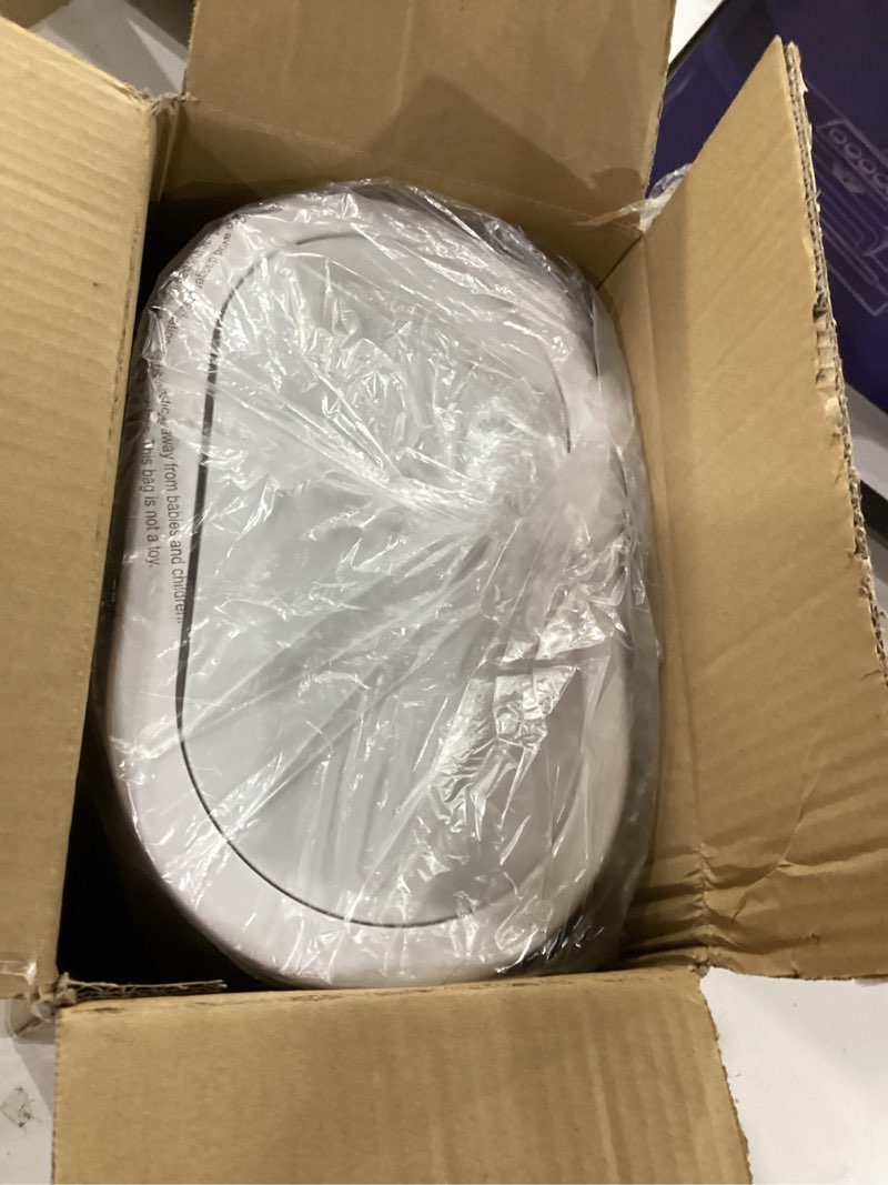 Condition photo showing Good Condition for ksskss 1.8 gallons small white bathroom trash can with lid, slim bathroom garbage bin, removable liner bucket, dog proof trash can with pop-up lid for bedroom,toilet