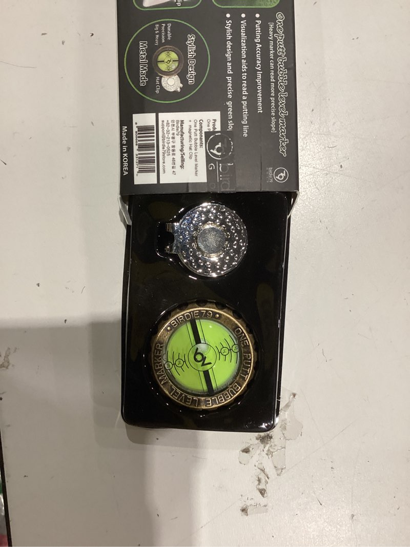 Condition photo showing Good Condition for birdie79 slopemaster progreen reader – golf hat clip ball marker (1 or 2 pieces), high precision green reading aid within 1.5m (4.9 feet), golf accessory for men and women
