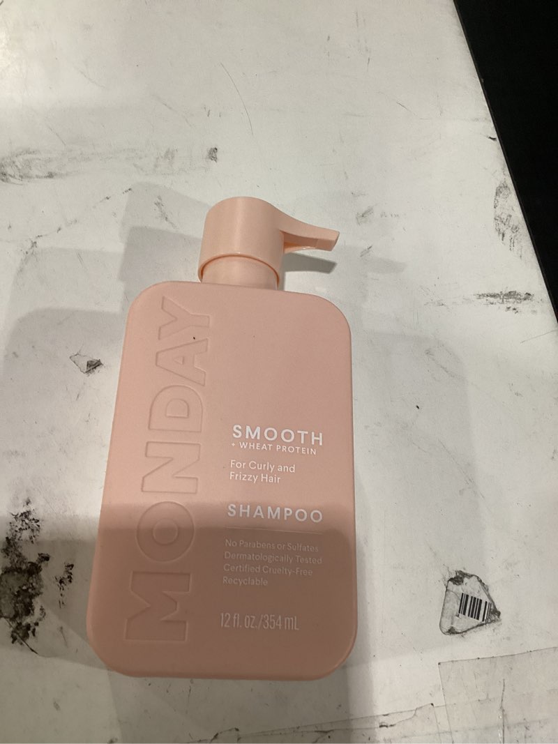Condition photo showing Good Condition for monday haircare smooth shampoo with wheat protein & avocado oil for frizz-prone hair 354 ml