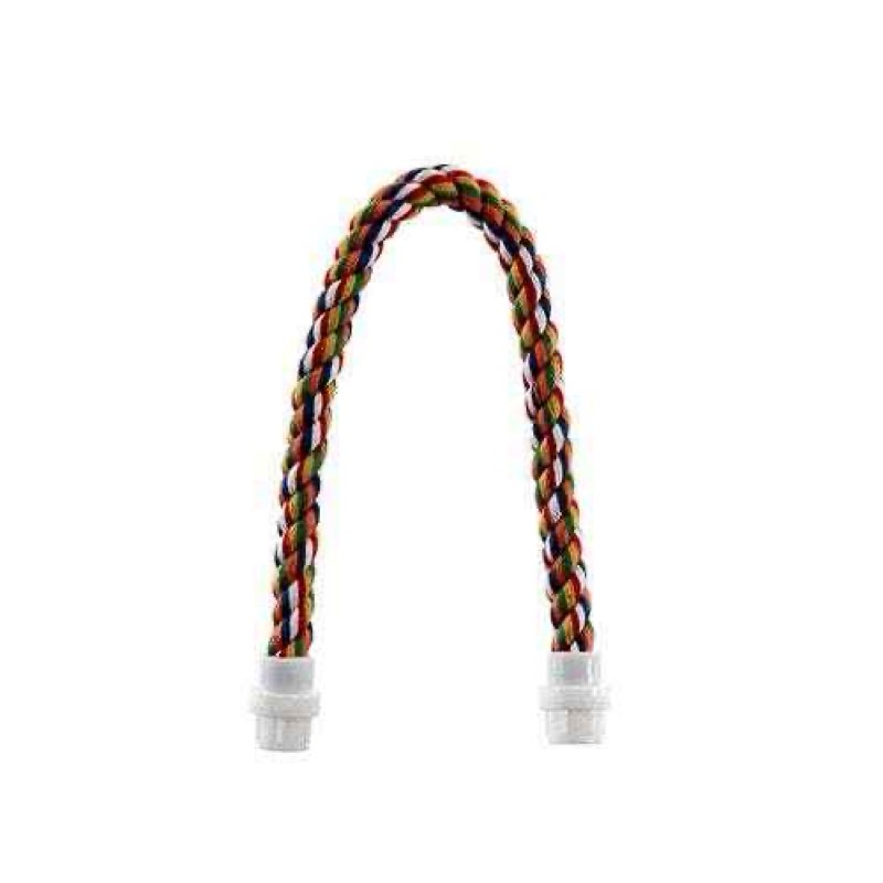 cotton perch .75" diameter: 16" bird cage perch, bird bungee perch, parrot perch