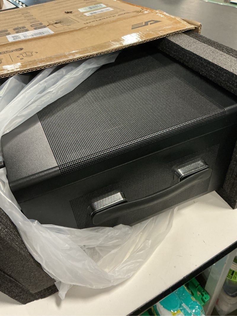 Condition photo showing Good Condition for darkFlash WD200(2025) Portable Micro-ATX PC Case with Handle, 1 ARGB PWM Fans, with Walnut Wood, Type-C, Support 240 AIO, H165mm Cooler, Simple Compact Desktop (Black)