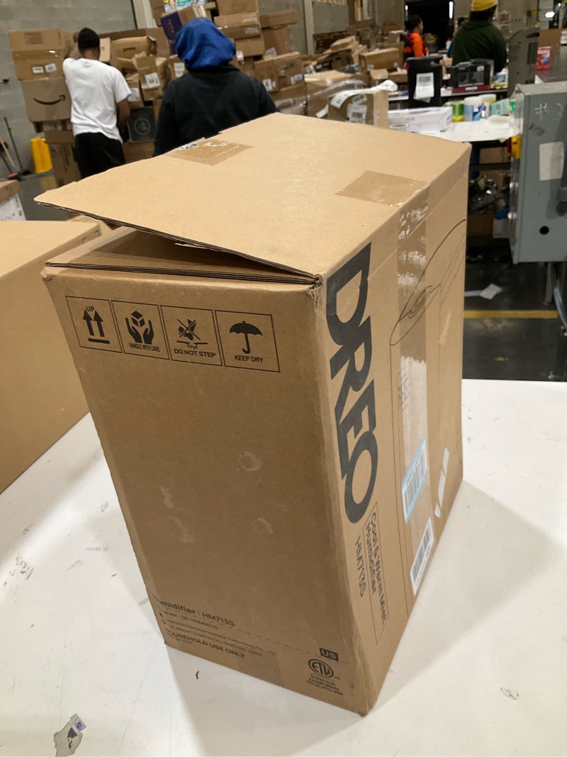 Condition photo showing As Is for DREO 6L Humidifiers for Bedroom, Smart Warm & Cool Mist for Large Room, 60Hr Quiet Runtime for Baby, Plant, Humidity Sensor, Indicator Light, 12H Timer, Google/Alexa, Grey