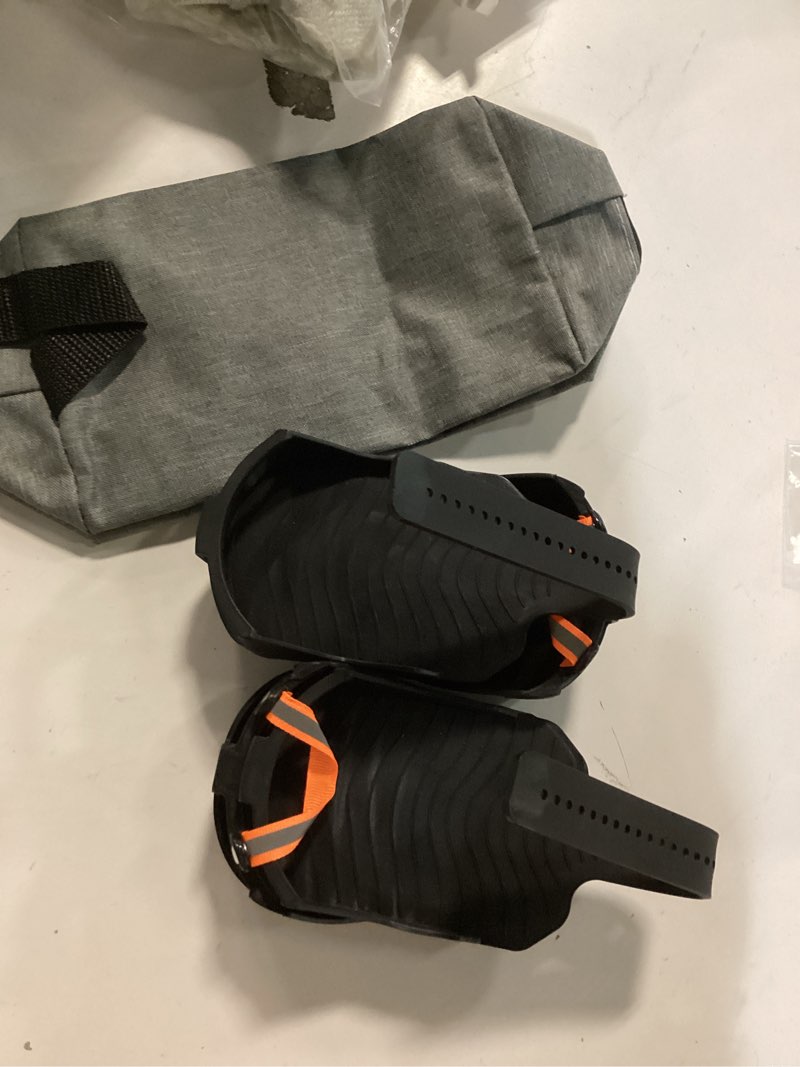 Condition photo showing Good Condition for Mellbree Ski Boot Cat Tracks, Adjustable Skiboot Sole Protection Cleats for Men Women to Prevent Boot Sole From Being Bumped or Scratched Anti Drop & Slip When Skier Walks on Ice Snow or Climbs Slopes
