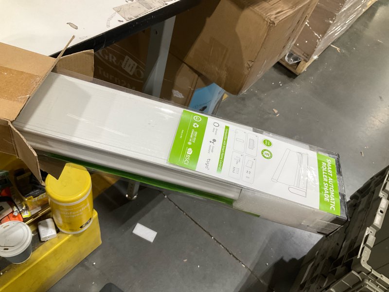 Condition photo showing Good Condition for Motorized Blinds with Remote, Blackout Cooling Automatic Shades with Solar Panel Cordless Smart Blinds for Windows, Custom Electric Blinds Horizontal Roller Shades,White,48" W X 72" H Ra-white-rechargeable 48"W x 72"H