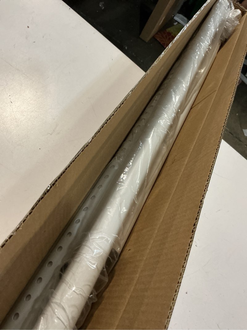 Condition photo showing Good Condition for allzone tension curtain rods for windows 66 to 120 inch, white curtain rods no drilling, heavy duty extra long tension rod for curtains, outdoor curtains rod for patio, bedroom white 66-120 inches