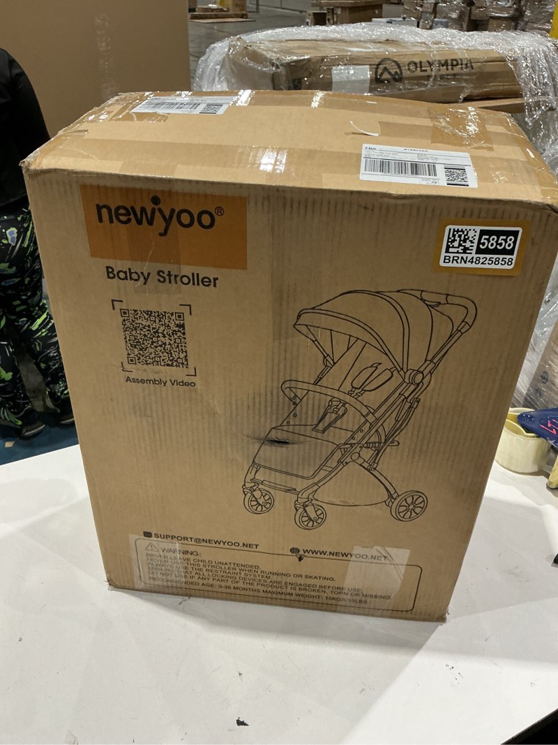 Condition photo showing New/Like New for similarly )))))kolcraft cloud plus lightweight umbrella stroller for toddlers with reclining seat, large storage basket, canopy, infant & parent trays, compact fold for summer travel, durable frame, slate gray slate gray (wheel color may vary)