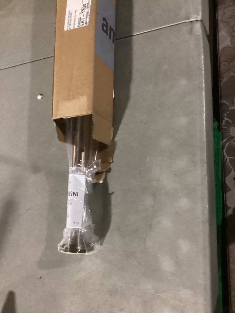 Condition photo showing As Is for ivilon tension curtain rod - spring tension rod for windows or shower, 24 to 36 inch. warm gold 24" to 36" warm gold