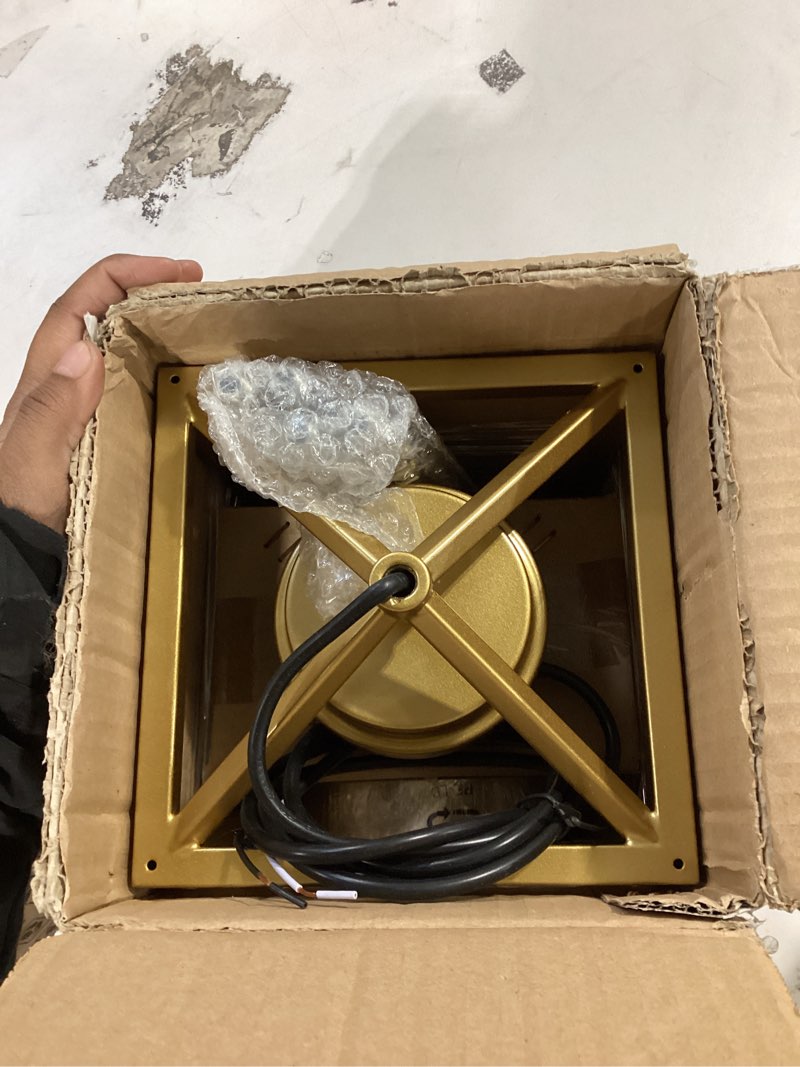 Condition photo showing Good Condition for ksana gold pendant lighting for kitchen island, hanging brass light fixtures with seeded glass for dining room, foyer