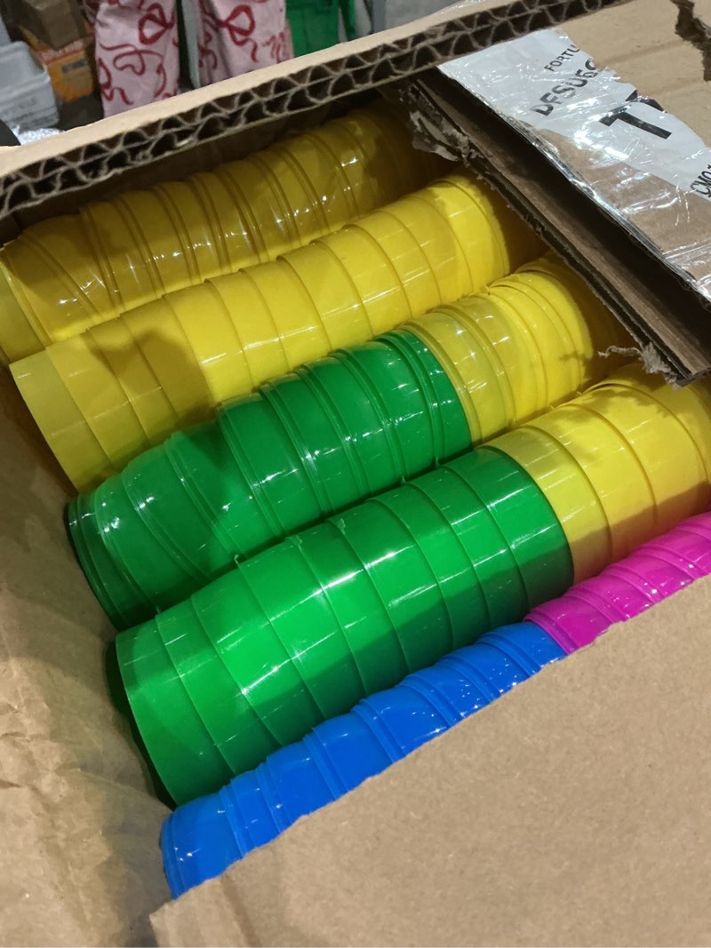 Condition photo showing Good Condition for TURNMEON 500 Count 3.1 Inch Large Plastic Easter Eggs Bulk Fillable Empty Eggs for Easter Basket Stuffer Filler Eggs Hunt Filling Treats Theme Party Favors Classroom Prize Supplies Decoration