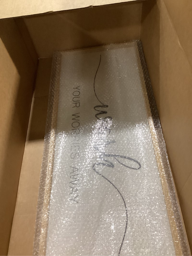 Condition photo showing Good Condition for wash your worries away funny bathroom wall decor 40x15 inch wood framed sign toilet restroom modren laundry room wall art hanging (wood) 40"l x 15"w wash your worries away funny bathroom (wood)