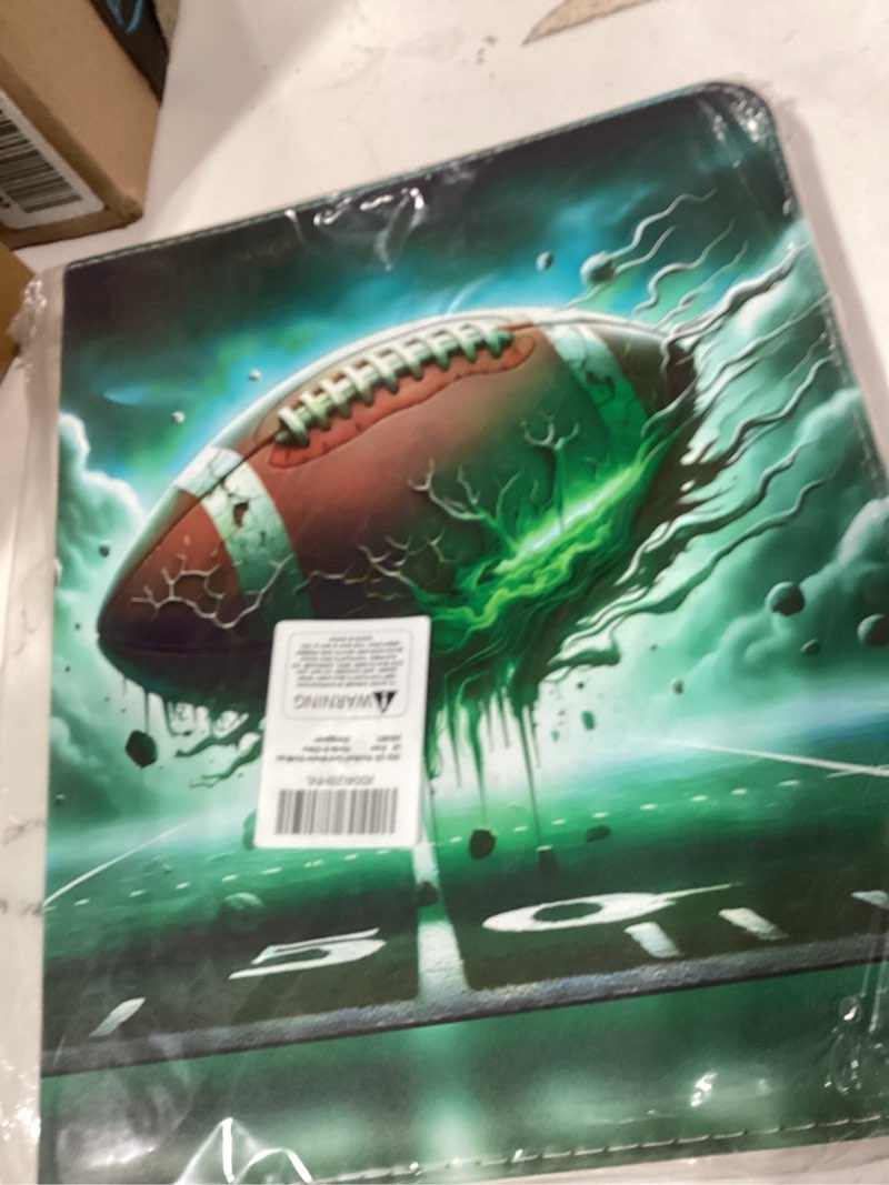 Condition photo showing Good Condition for Football Card Binder 900 Pockets, Trading Card Binder 9 Pocket with 50 Removable Sleeves Fits 900 Sport Cards, 3 Ring Card Holder with Zipper, Collector Storage Album Football 900 Pockets