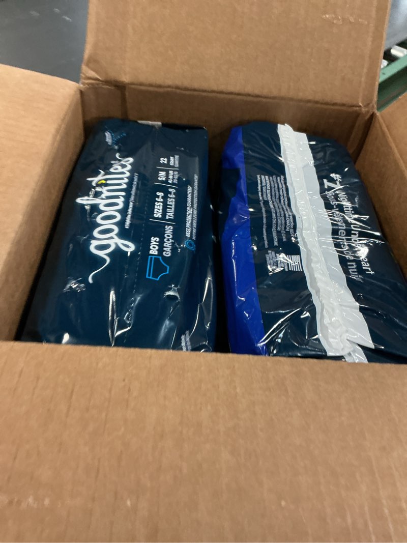 Condition photo showing New/Like New for Goodnites Boys' Nighttime Bedwetting Underwear, Size S/M (43-68 lbs), 44 Ct (2 Packs of 22), Packaging May Vary Small/Medium 44