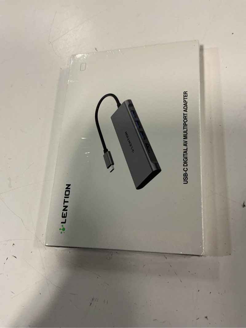 Condition photo showing New/Like New for lention usb c hub with 4k hdmi, 3 usb 3.0, sd/micro sd 3.0 card reader, compatible 2025-2016 macbook pro, 2025-2018 mac air/surface, chromebook, iphone15 or more, stable driver adapter (space gray) space grey