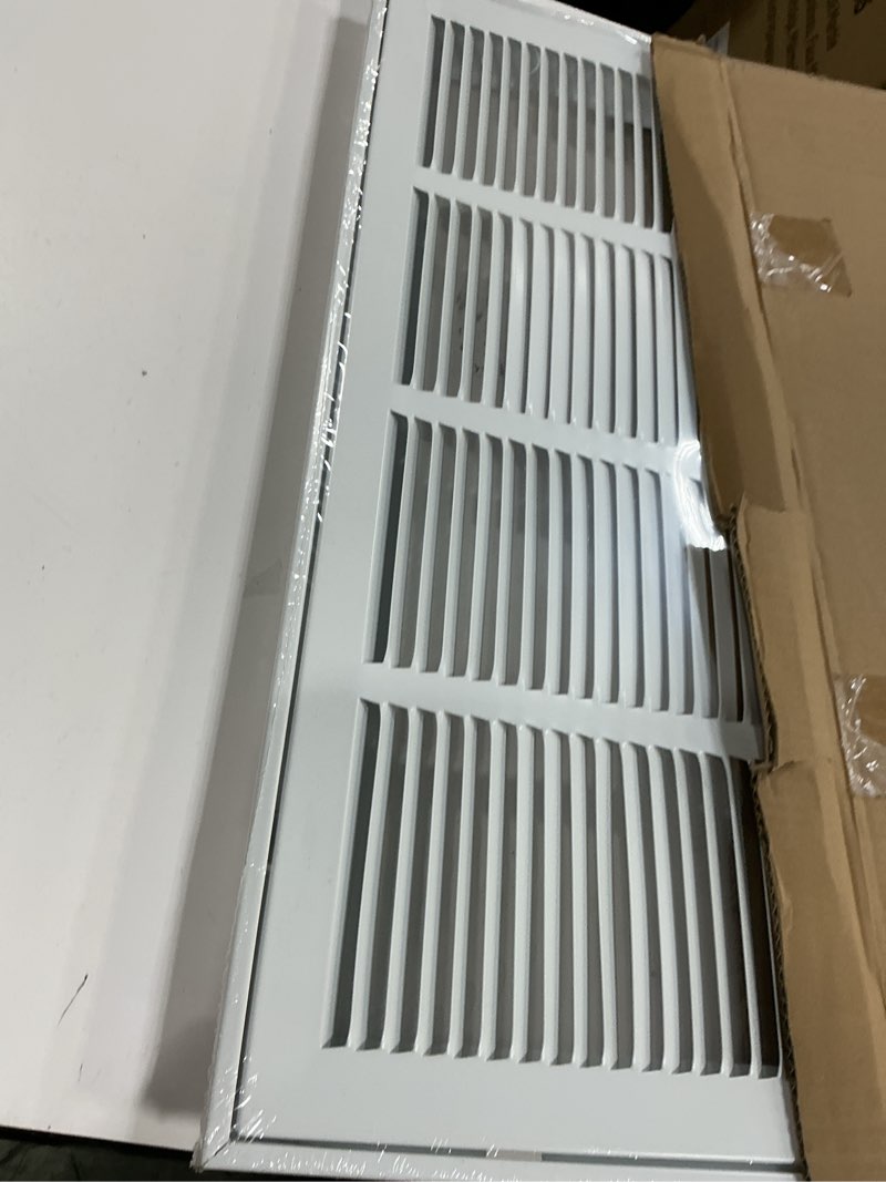 Condition photo showing New/Like New for 24 x 14 return air grille [duct opening size],return air vent cover for wall or ceiling,steel return air filter grilles removable face/door for 1 inch filters (24"w x 14"h [duct opening])